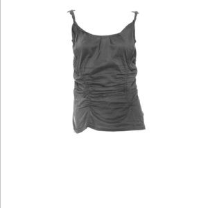 💋SOLD💋Miu Miu black sleeveless ruched top  IT44